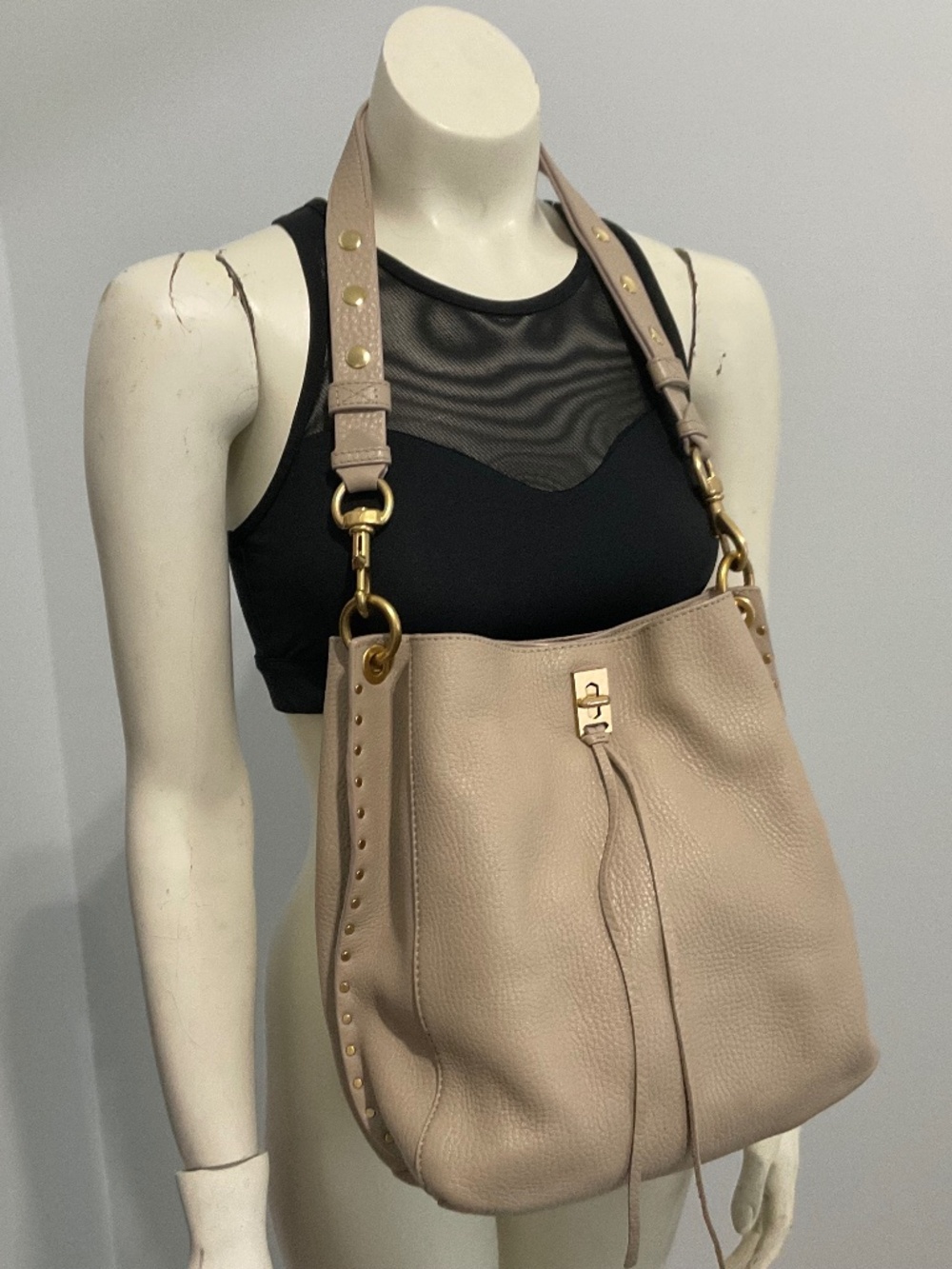 Rebecca Minkoff beige leather bag